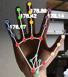 Mediapipe姿态估计——用坐标计算手指关节弯曲角度并实时标注
