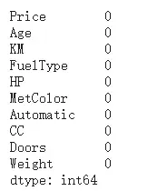 机器学习_丰田卡罗拉价格回归分析案例