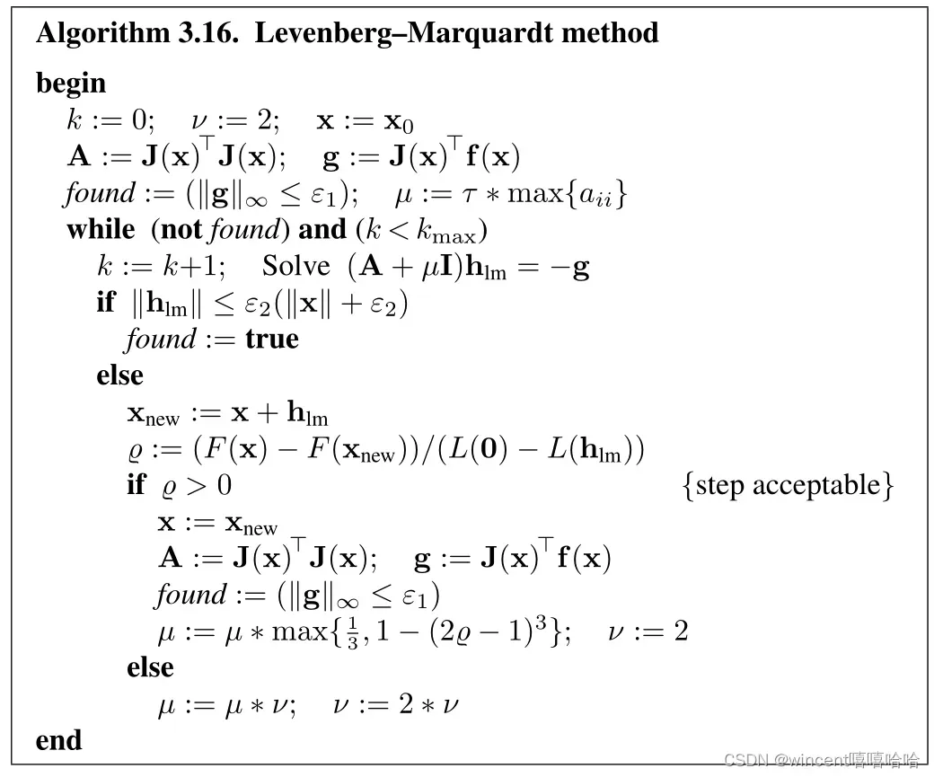 《 METHODS FOR NON-LINEAR LEASTSQUARES PROBLEMS》论文学习