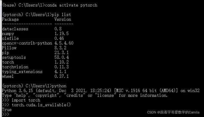 PyTorch 安装过程总结（2022-03-06）