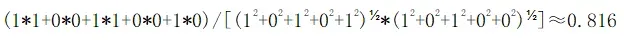 相似度计算（1）——余弦相似度