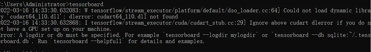 tensorboard.exe找不到、‘tensorboard‘ 不是内部或外部命令