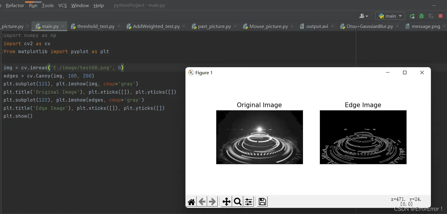 OpenCV中的图像处理 —— 图像梯度+Canny边缘检测+图像金字塔