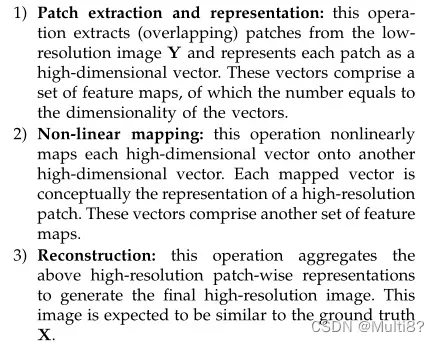 1) Patch extraction and representation：