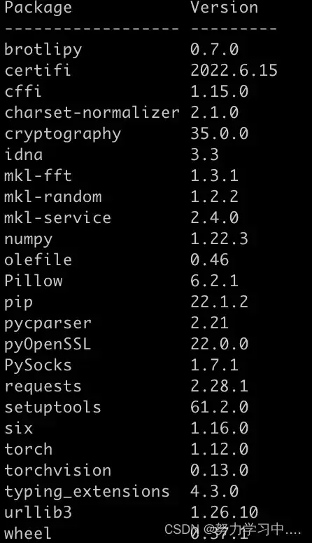 Linux系统如何查看已安装的python包 -- 导出项目使用的依赖包