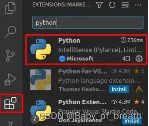 vscode运行python程序