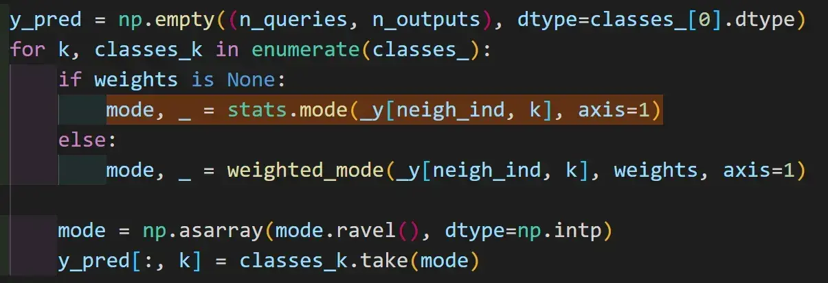 python使用KNeighborsClassifier出现FutureWarning: Unlike other reduction functions (e.g. `skew`, `kurtosi