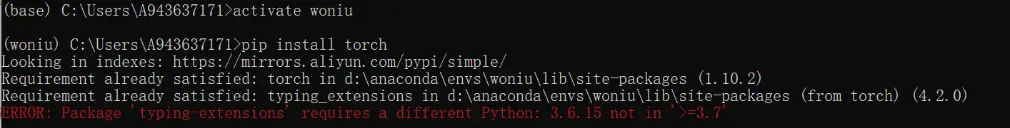 Anaconda已下载Pytorch但是无法在python环境中import torch
