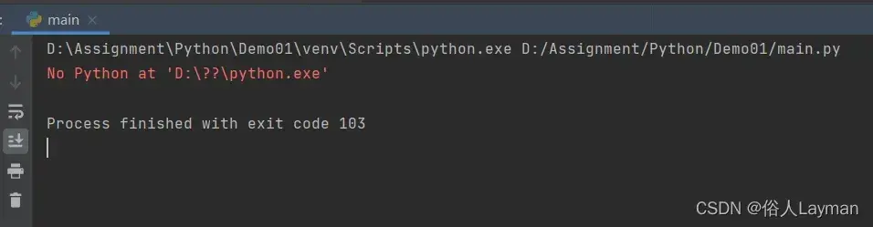 【已解决】No Python at ‘D:\Python\python.exe‘