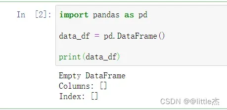 python：DataFrame的创建以及DataFrame的属性