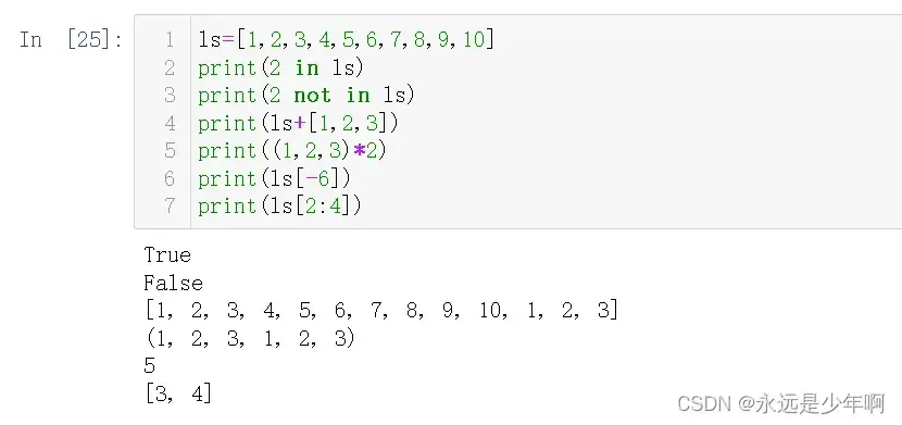 Python序列类型详解
