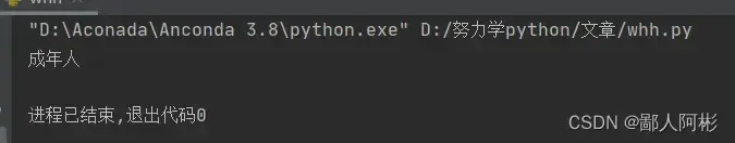 Python中的判断语句