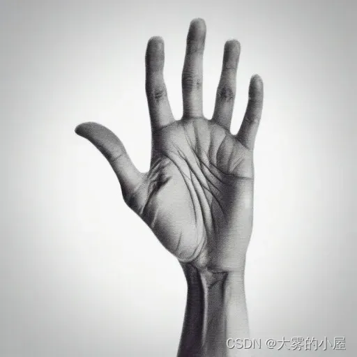    使用SDXL 1.0生成的“人手”AI图像。   