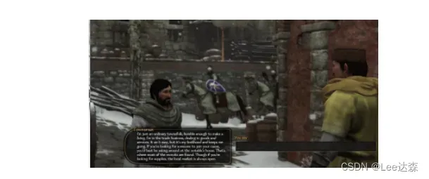 玩家可以任意输入文字来与 NPC 进行对话